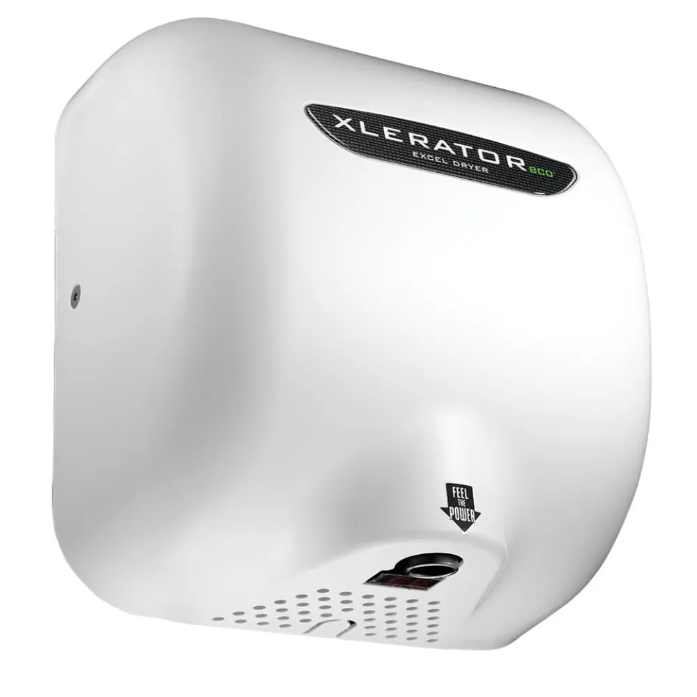 Excel Dryer XL-WV-ECO Hand Dryer XLERATOR XL-W-ECO Surface-Mounted, White Epoxy, 208-277V | Energy-Efficient, No Heat Drying - main product image