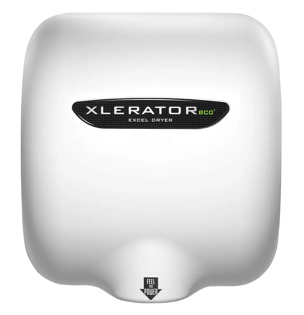 Excel Dryer XL-WV-ECO Hand Dryer XLERATOR XL-W-ECO Surface-Mounted, White Epoxy, 208-277V | Energy-Efficient, No Heat Drying - view 2
