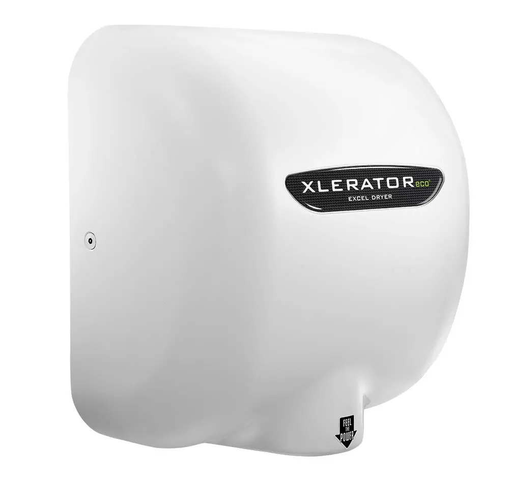 Excel Dryer XL-WV-ECO Hand Dryer XLERATOR XL-W-ECO Surface-Mounted, White Epoxy, 208-277V | Energy-Efficient, No Heat Drying - view 3