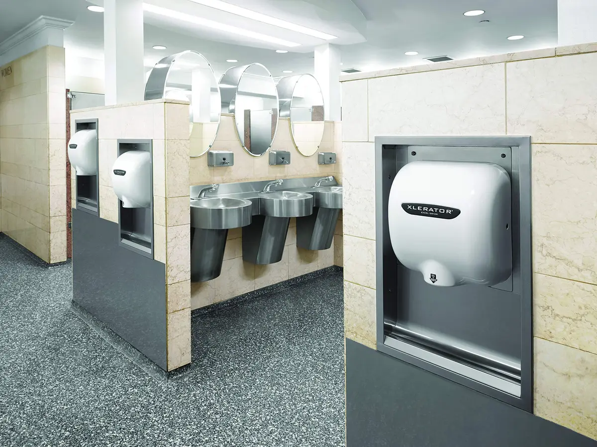 XLERATOR Hand Dryer 208-277V | Energy-Efficient, Surface-Mounted, White Thermoset Cover - view 6