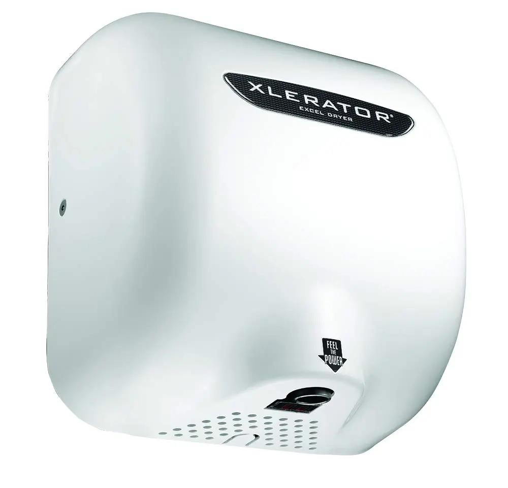 XLERATOR Hand Dryer 208-277V | Energy-Efficient, Surface-Mounted, White Thermoset Cover - main product image