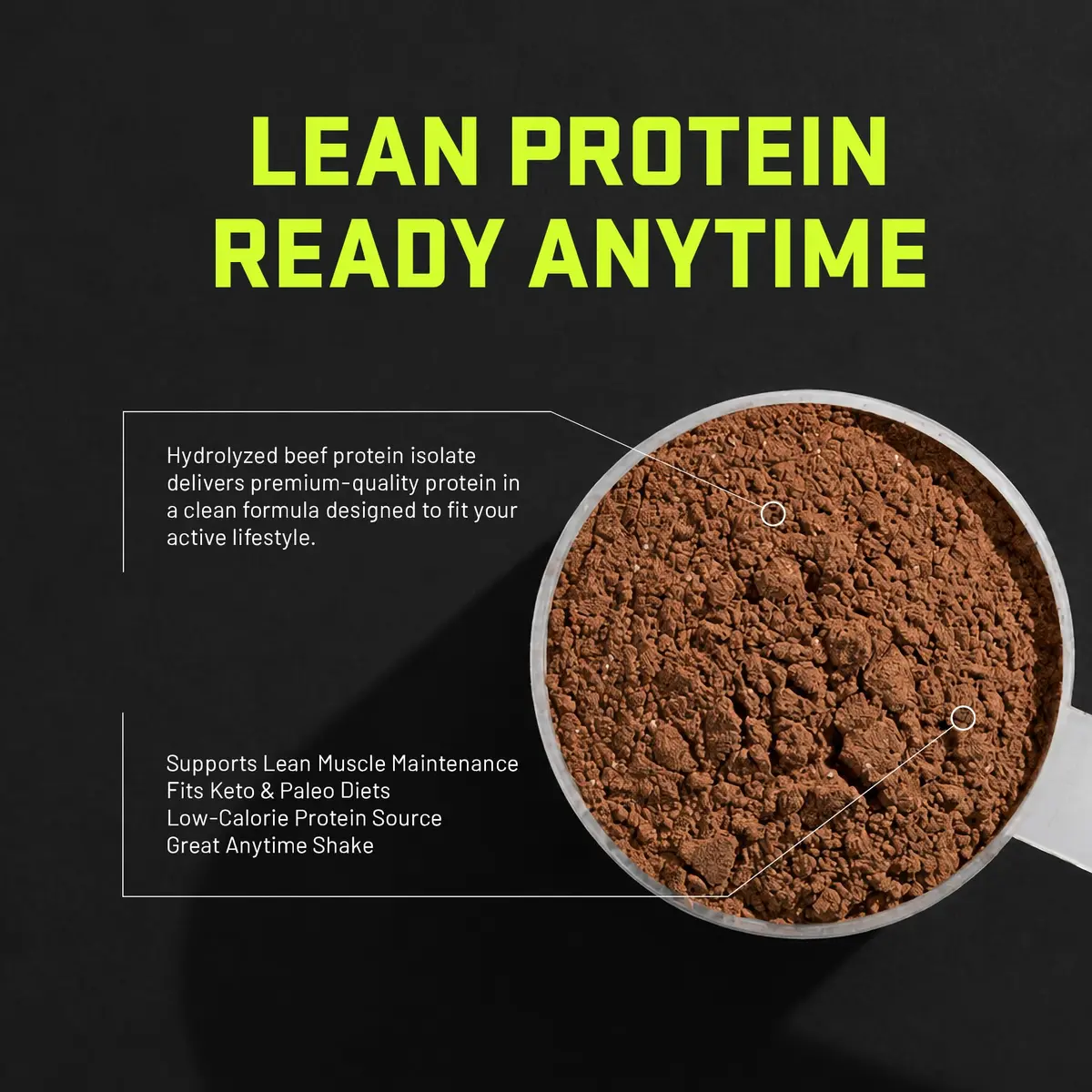 Ultimate Nutrition CarneBOLIC Beef Protein Isolate, Chocolate, 4 lb | Hydrolyzed Beef Protein for Muscle & Power - view 6