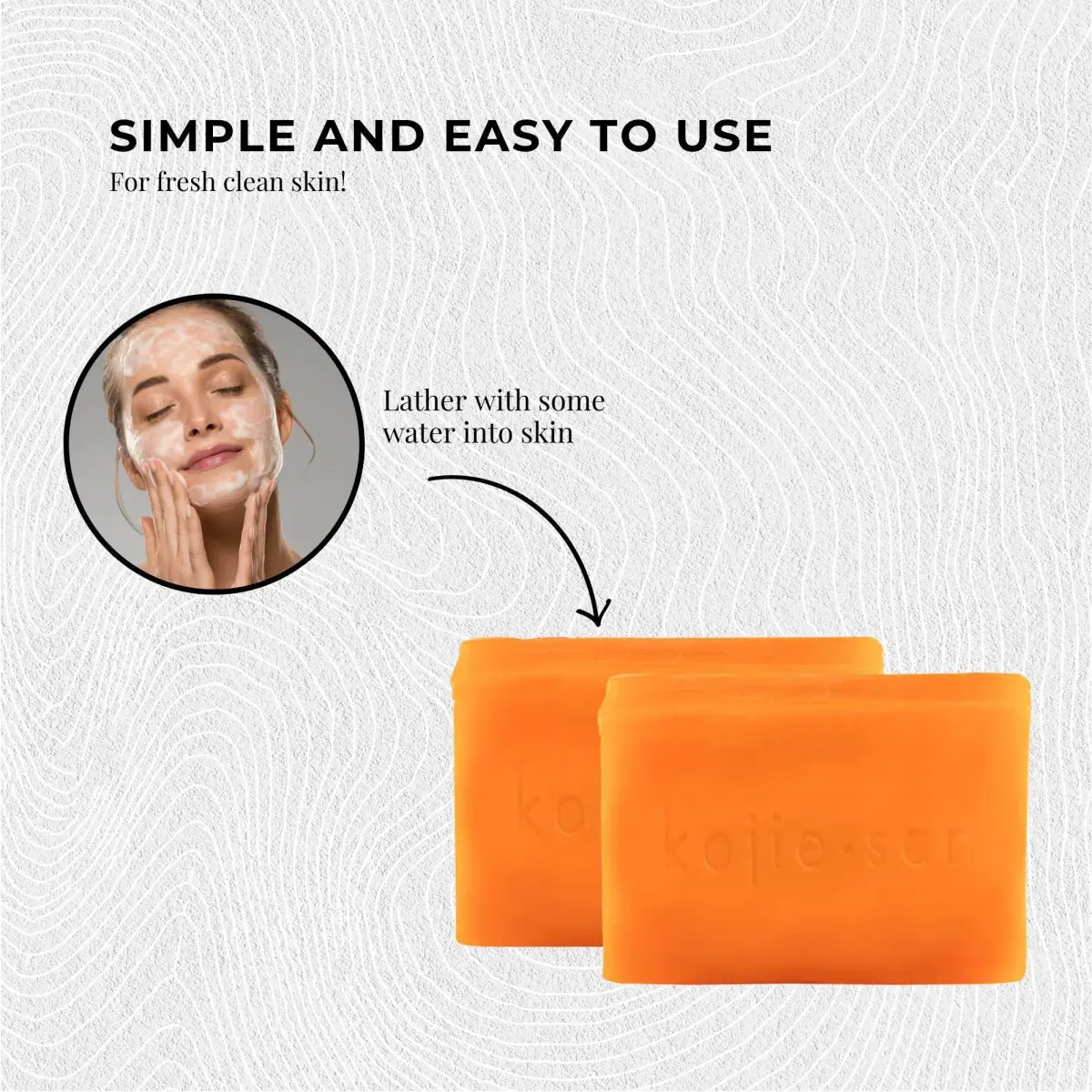 Kojie San Skin Brightening Bar Soap 130g (65g x 2) | Original Kojic Acid, Dark Spot Remover with Glycerin & Tea Tree Oil - view 4