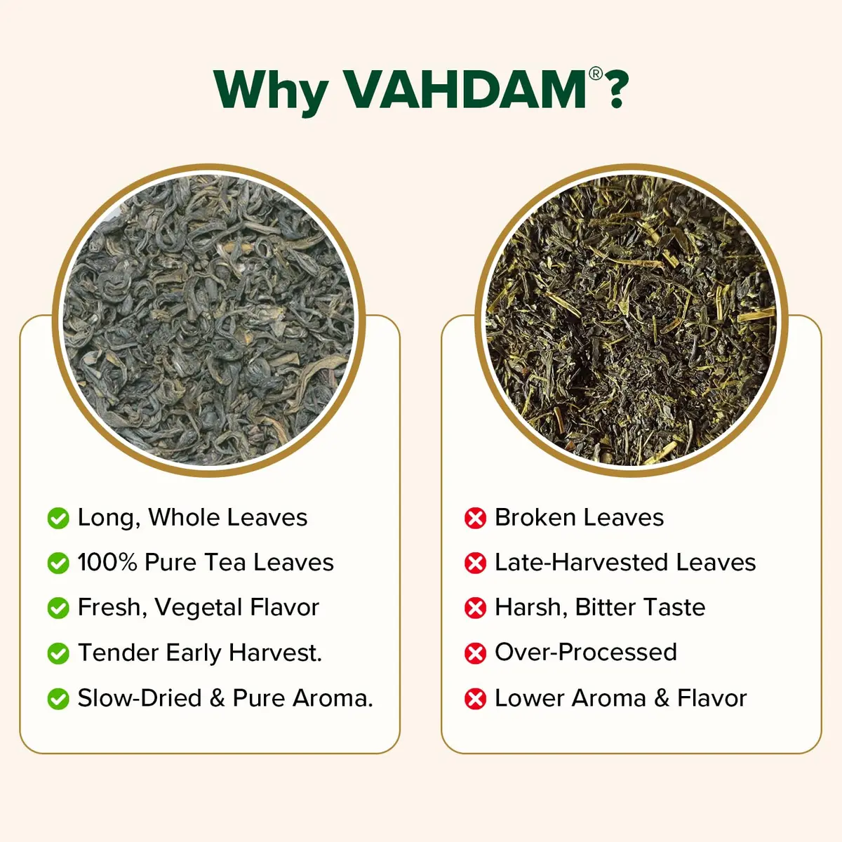 VAHDAM Himalayan Green Tea Loose Leaf 3.53oz | Organic & Natural, Medium Caffeine, Pure from India - view 6