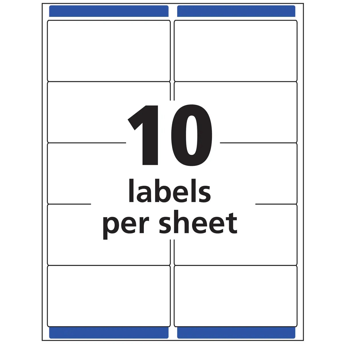 Avery Printable Shipping Labels with Sure Feed 2" x 4" | Customizable Matte Clear Labels for Mailing & Shipping - view 5