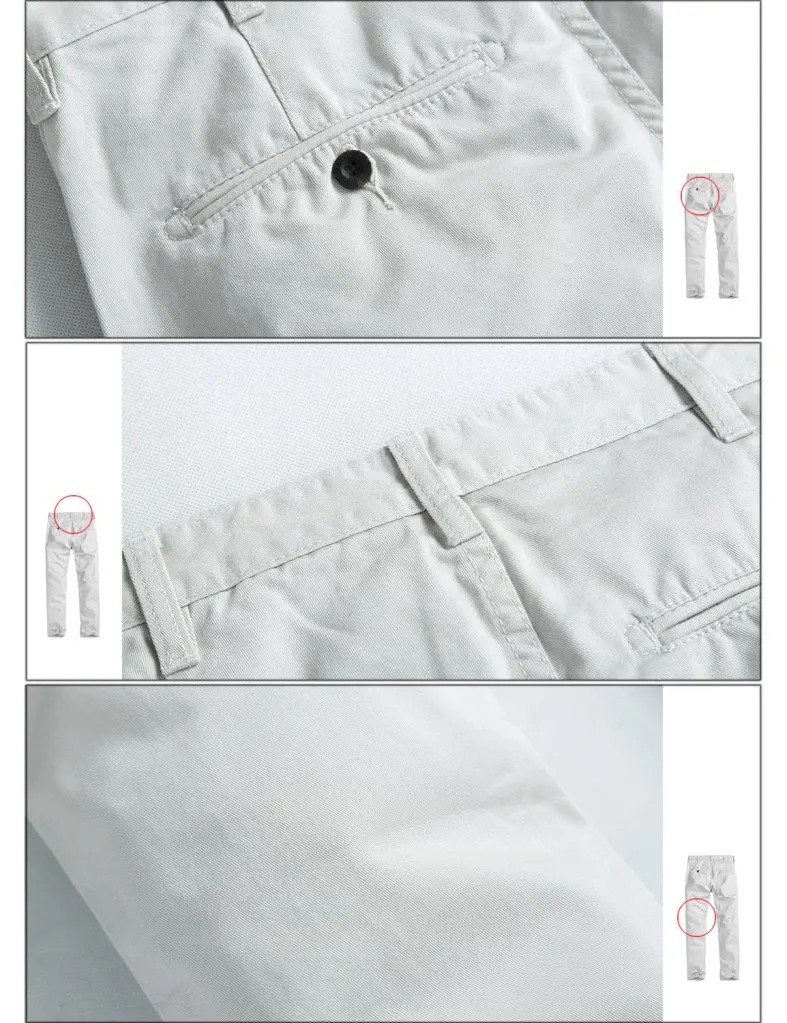 Match Men's Tapered Flat Front Casual Chino Pants (38, Khaki) | Breathable 100% Cotton for Daily Comfort - view 6