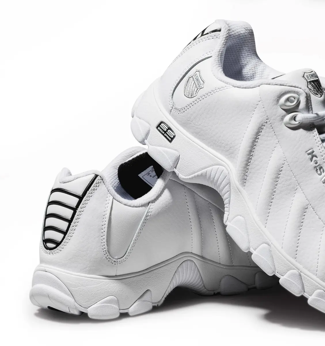 K-Swiss Men's ST329 CMF Sneaker, White/Black/Silver, 9.5 M | Versatile Athletic Style with Comfort - view 7