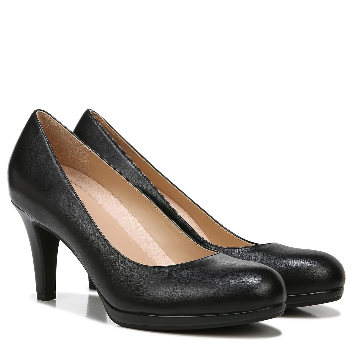 Naturalizer Women's Michelle Pump Black Leather 10 M | Classic all-day heel with contour+ comfort - view 10