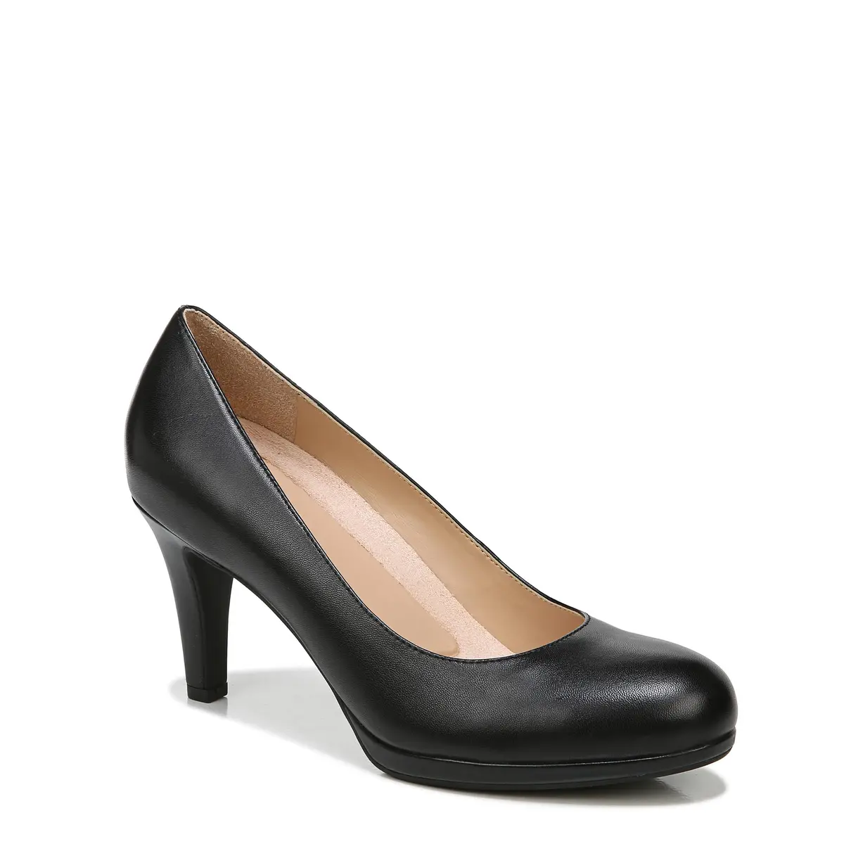 Naturalizer Women's Michelle Pump Black Leather 10 M | Classic all-day heel with contour+ comfort - view 5