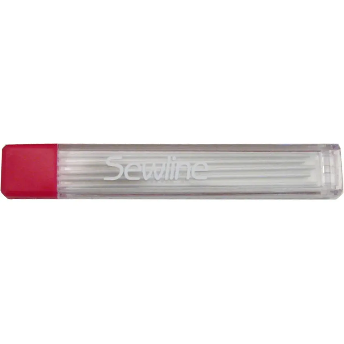 Sewline White Mechanical Fabric Pencil Lead Refill, 6 Count (0.24 Oz) | Water-Soluble for Fabric Marking - main product image