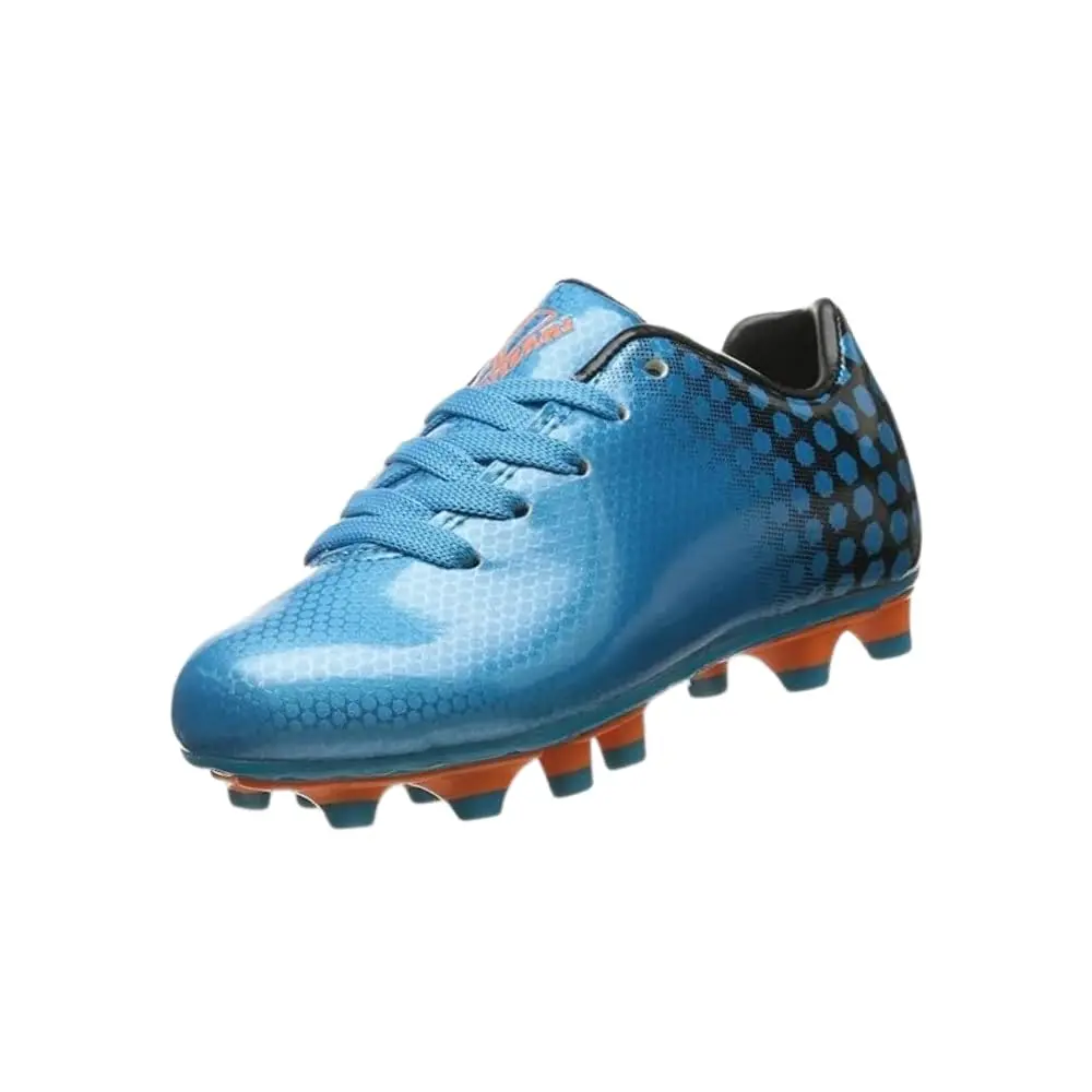 Vizari Youth Soccer Cleats for Boys Girls | Firm Ground Athletic Outdoor Football Shoes for Toddlers, Little/Big Kid - Blue/Black - main product image