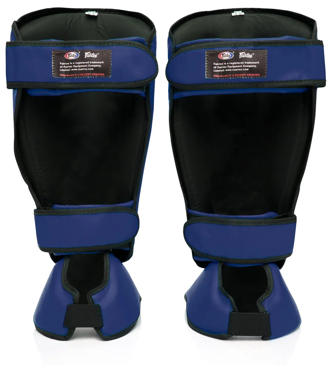 Fairtex SP7 Lightweight Shin Guards | Detachable Syntek Leather, Unisex, Large, Blue - view 2