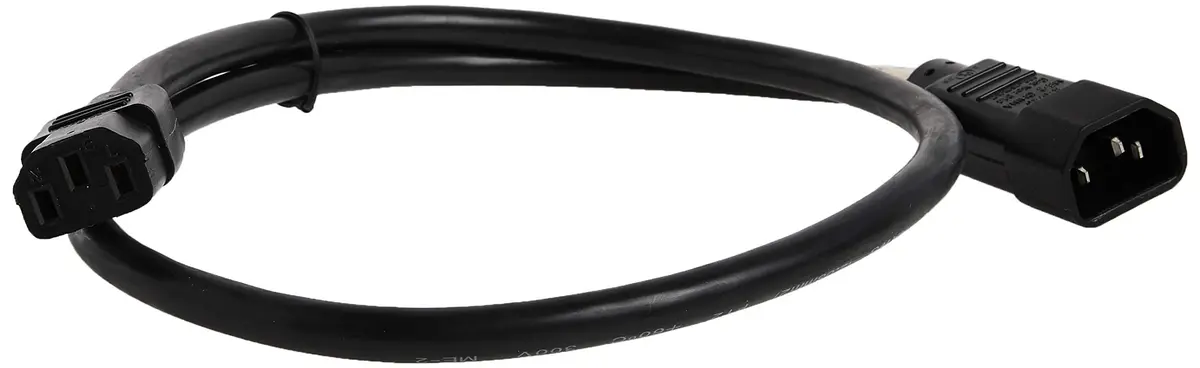 TRIPP LITE Heavy Duty Power Extension Cord 3 ft. (0.91 m) 15A 14AWG C14 to C13 Black | UL Listed & RoHS Compliant - view 3