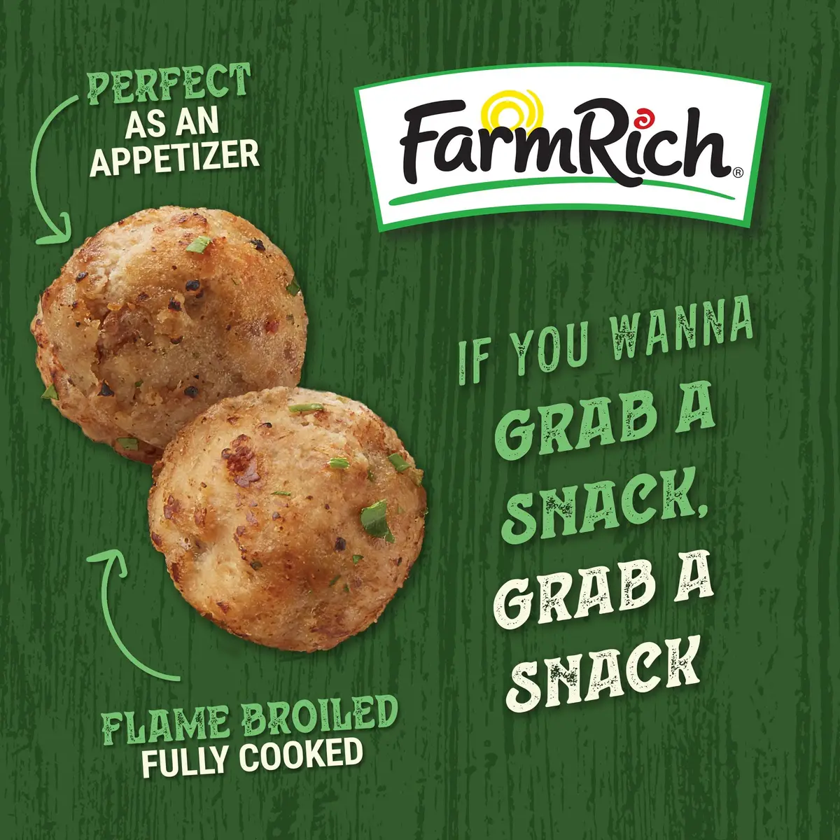 Farm Rich Homestyle Meatballs 26 oz | Fully Cooked Frozen Beef & Pork Appetizer - view 3