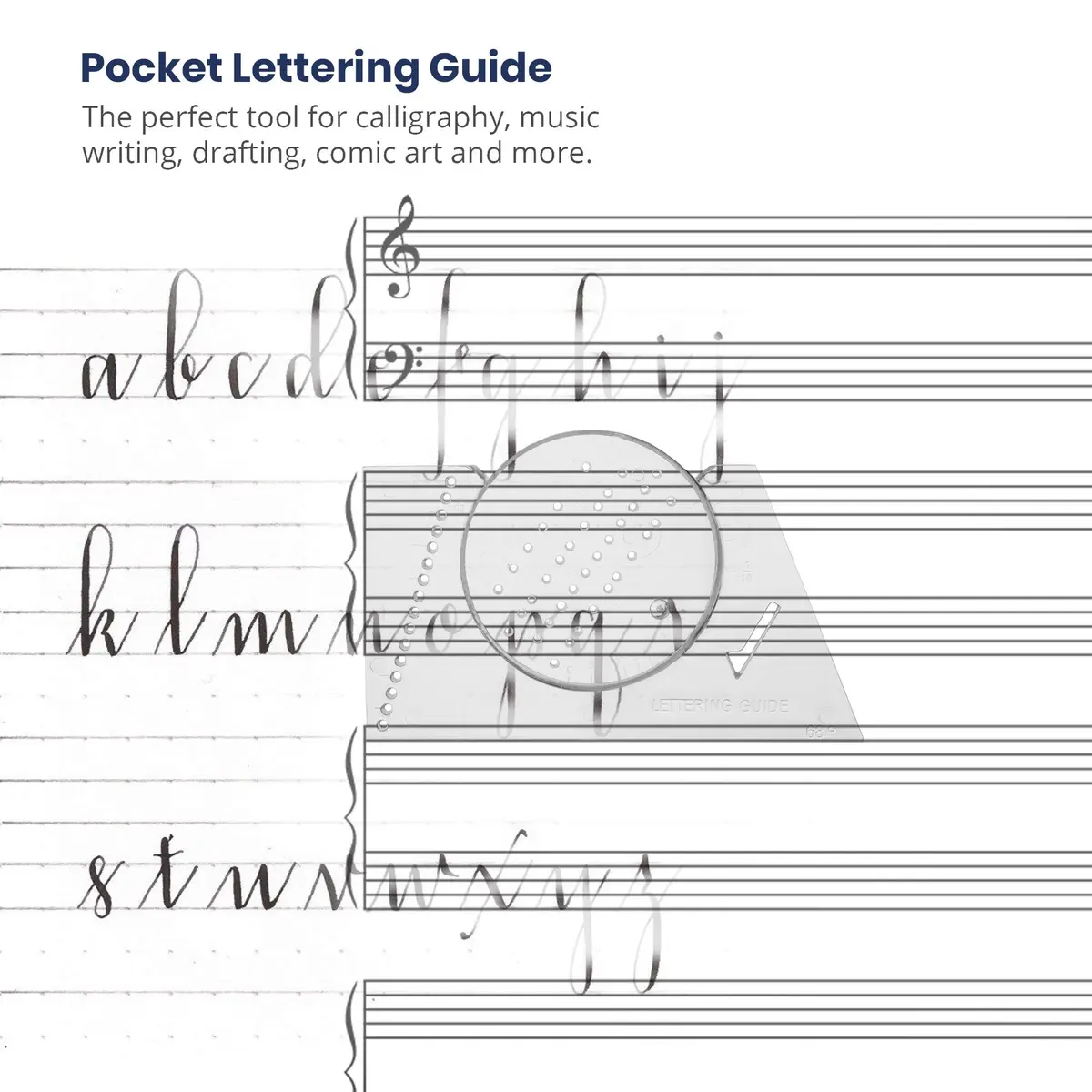 Pacific Arc Ames Lettering Guide for Drawing & Architecture | 15.24cm x 2.54cm x 0.5cm - view 3