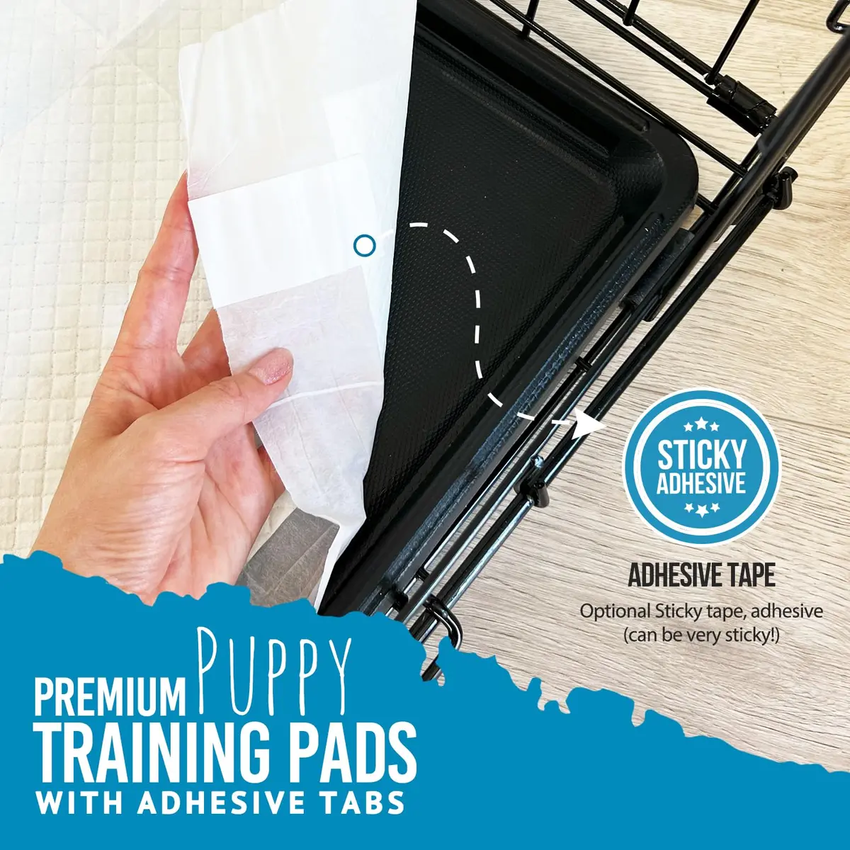 Bulldogology Puppy Training Pads - 100-Count Large Leak-Proof Pee Pads with 6 Layers & Quick Dry Polymer (24x24 inches) - view 5