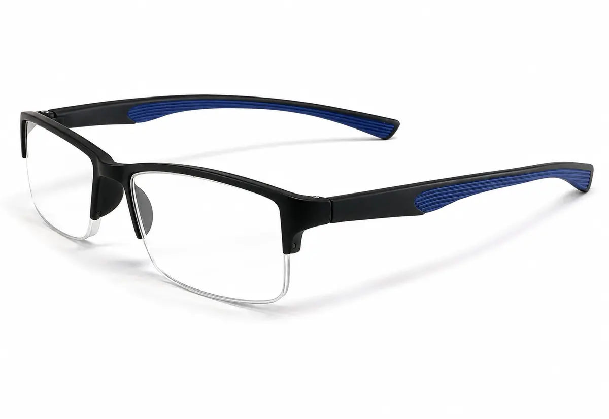 Calabria 6904 Flexie Bendable Reading Glasses +1.25 Blue | Flexible, Stylish & Durable - main product image