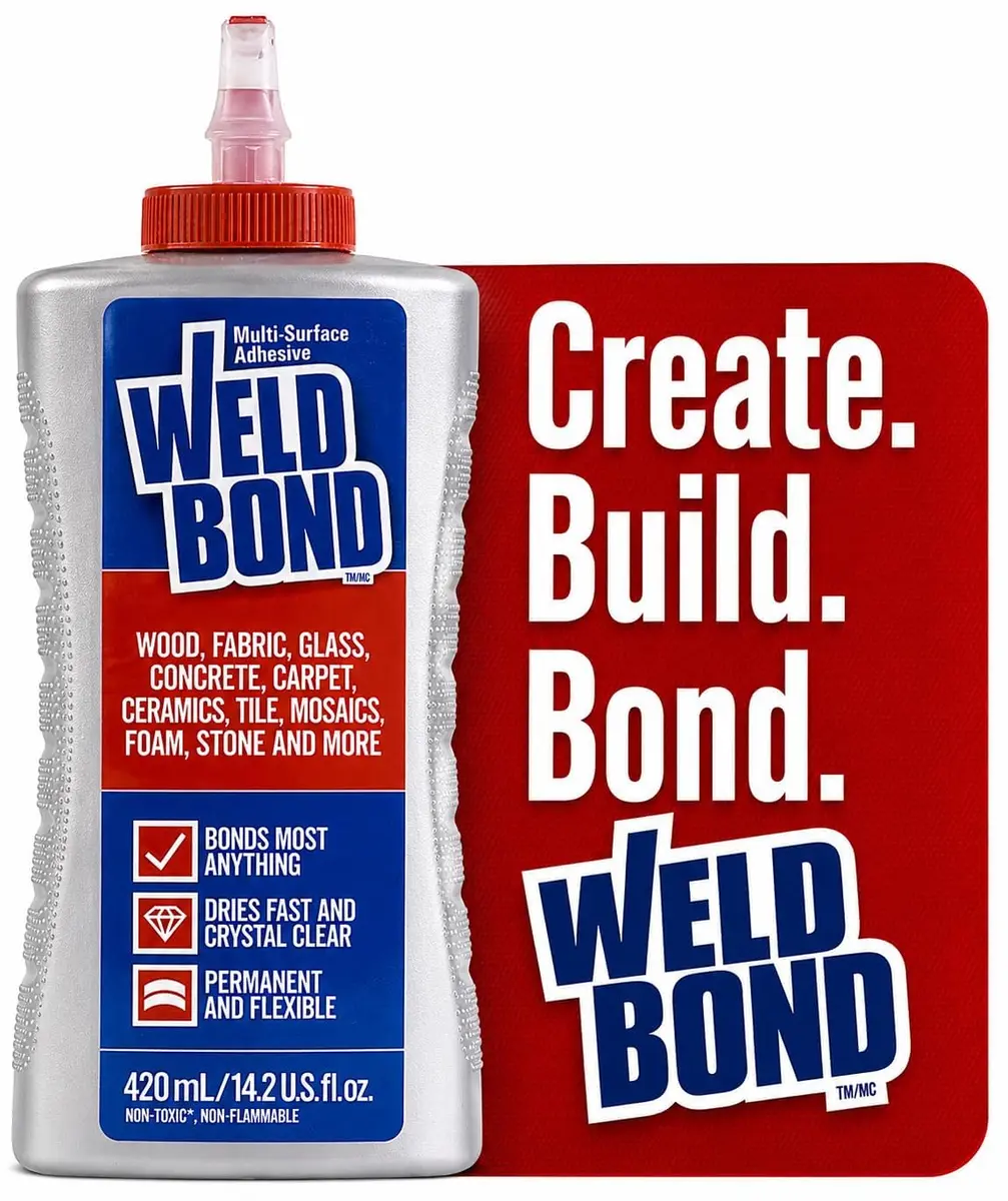 Weldbond Multi-Surface Glue 14.2oz | Non-Toxic, Crystal Clear Bond for Crafts & Repairs - main product image