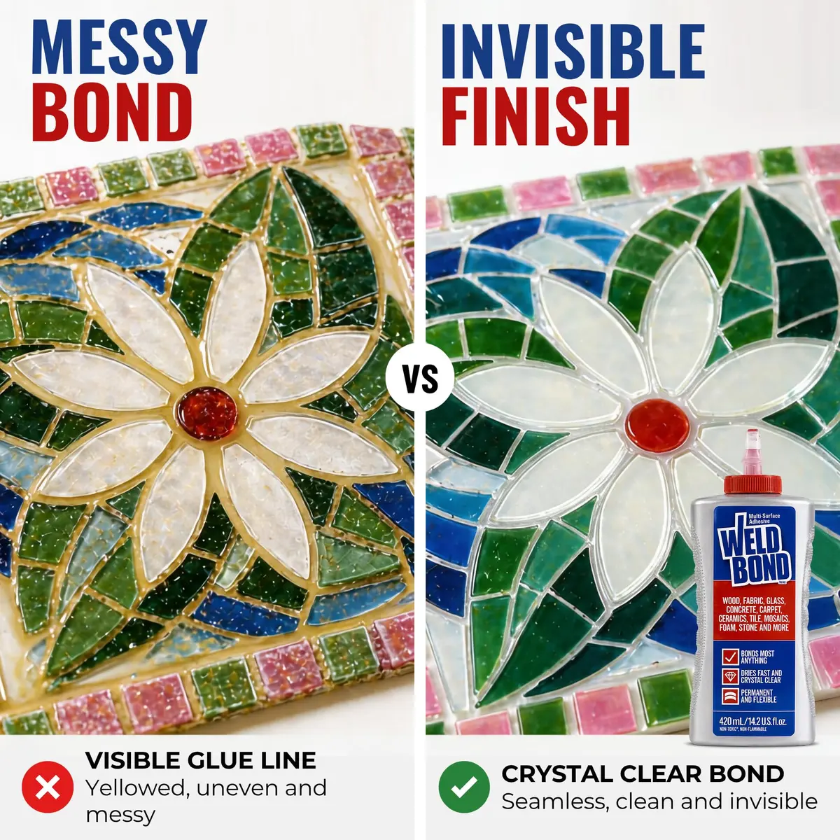 Weldbond Multi-Surface Glue 14.2oz | Non-Toxic, Crystal Clear Bond for Crafts & Repairs - view 4