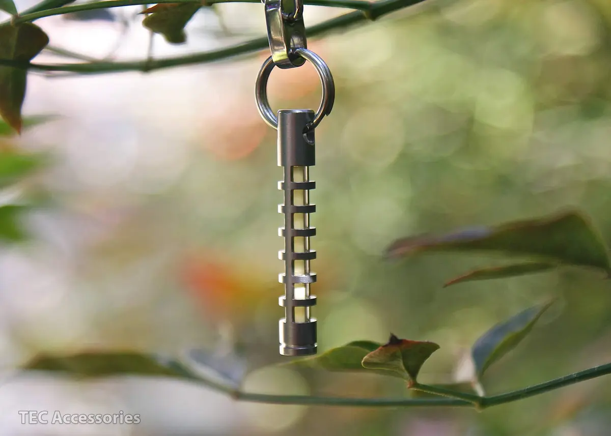 TEC Accessories Isotope S323 Stainless Steel Lantern Housing | Compact Glow Keychain in Silver - view 5