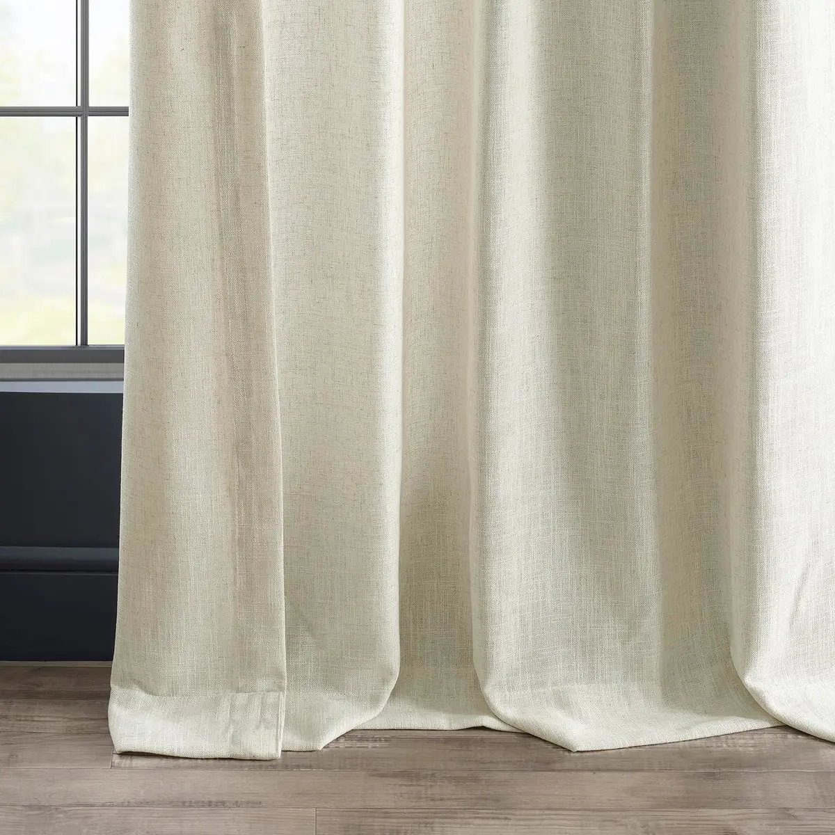 HPD Half Price Drapes Heavy Faux Linen Light Filtering Curtains 50 x 108 | Elegant Bedroom & Living Room Decor - view 9