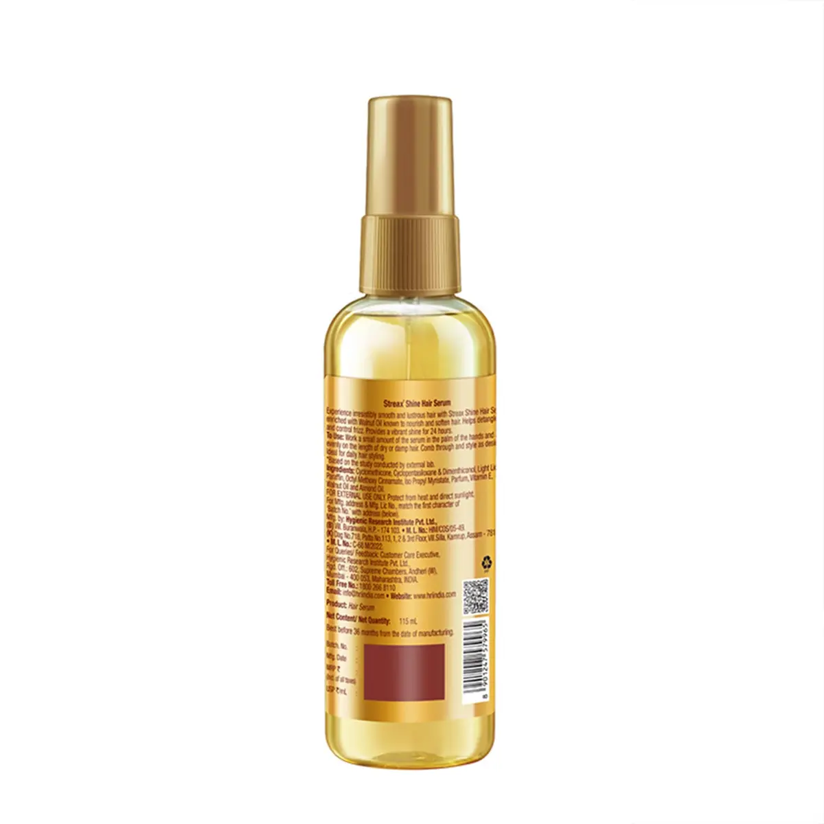 Streax Hair Serum with Walnut Oil 115 ml (3.89 fl oz) | Shine & Smoothness - view 9