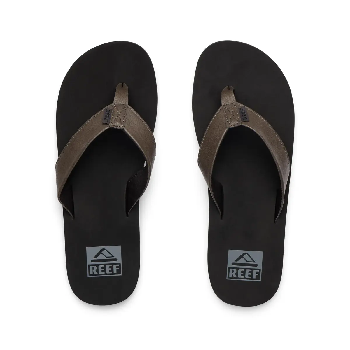 Reef Twinpin Mens Beach Flip Flop Water Friendly Grey 9 | Soft Cushion Footbed - view 4