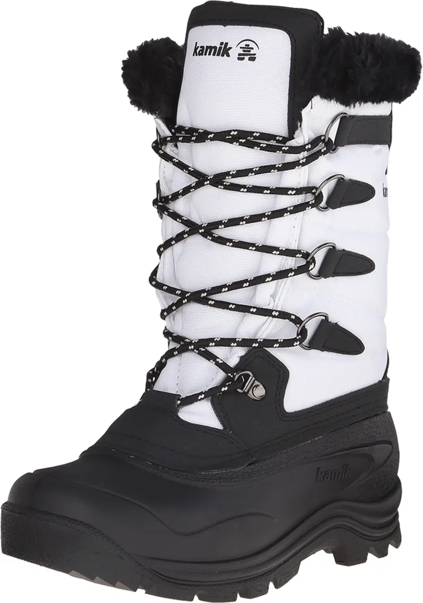 Kamik Women's Shellback Insulated Winter Boot, White, Size 9 | Waterproof Snow Boot for Cold Weather - main product image