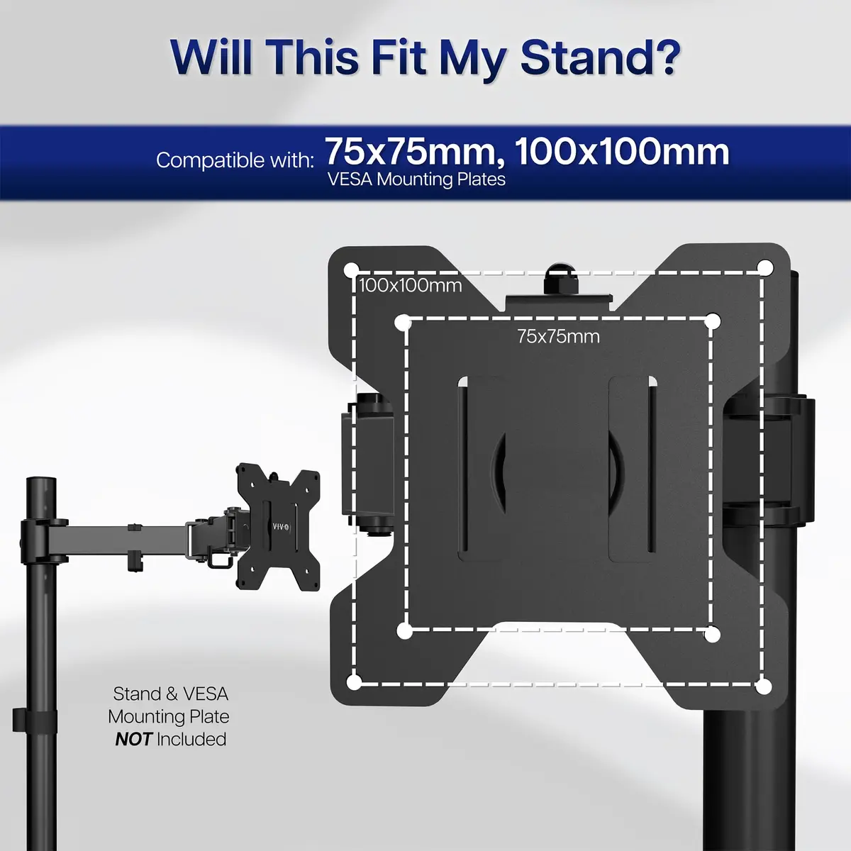 VIVO VESA Mount Kit for Apple iMac 21.5 inch & 27 inch | Steel Adapter for Late 2009-2020 Models - view 6