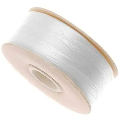 Nymo Nylon Monocord Thread White Size B | Ideal for Seed Bead & Needlework - view 2