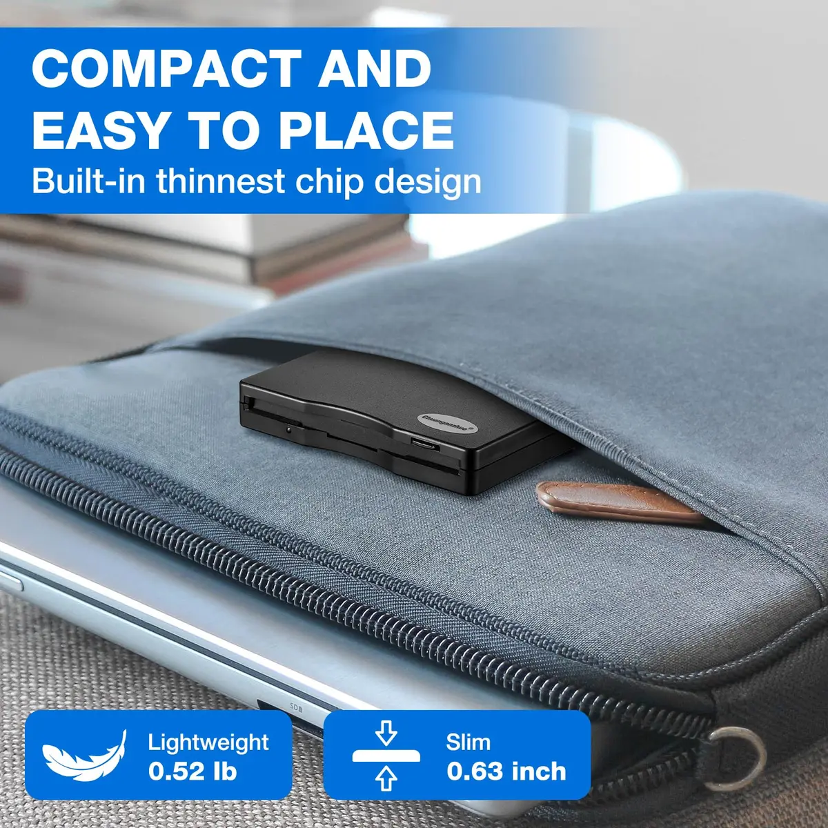Chuanganzhuo 3.5 inch USB Floppy Disk Drive 1.44MB | Reads Old Floppy Disks on Windows PCs - view 5