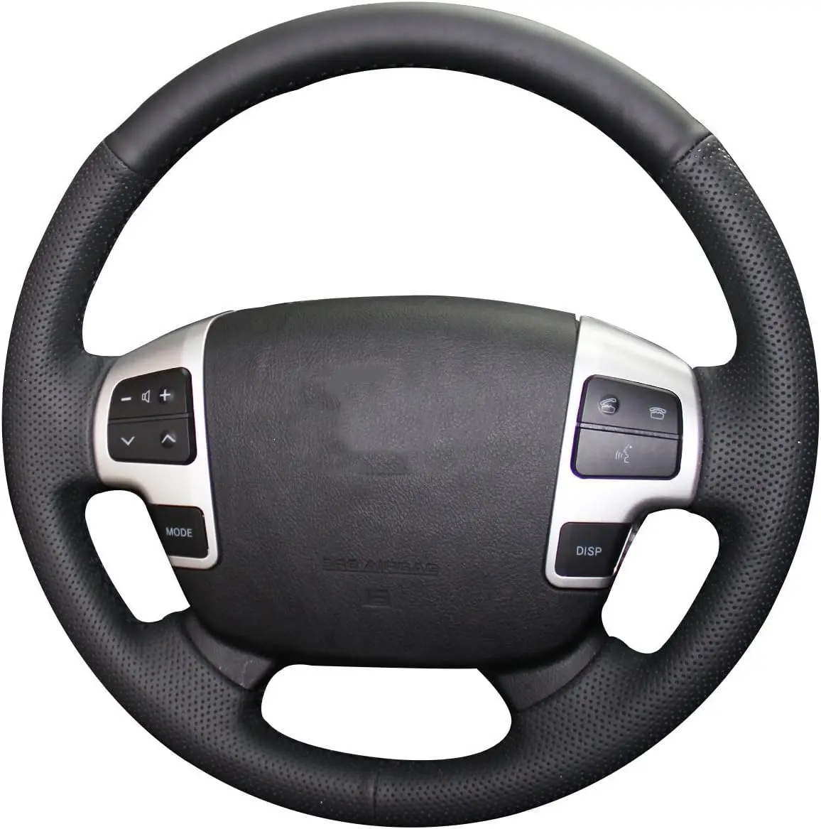 JI Steering Wheel Cover for Toyota Land Cruiser 2008-2015 / Tundra 2007-2013 / Sequoia 2008-2013 | Genuine Leather, Custom Fit - main product image