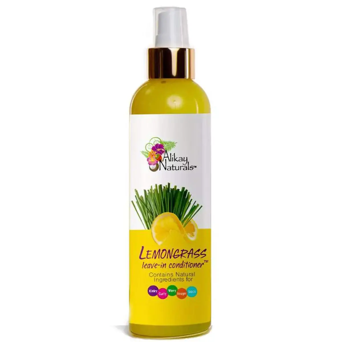 Alikay Naturals Lemongrass Leave In Conditioner 8 oz | Moisturizes & Detangles, Suitable for All Hair Types - main product image