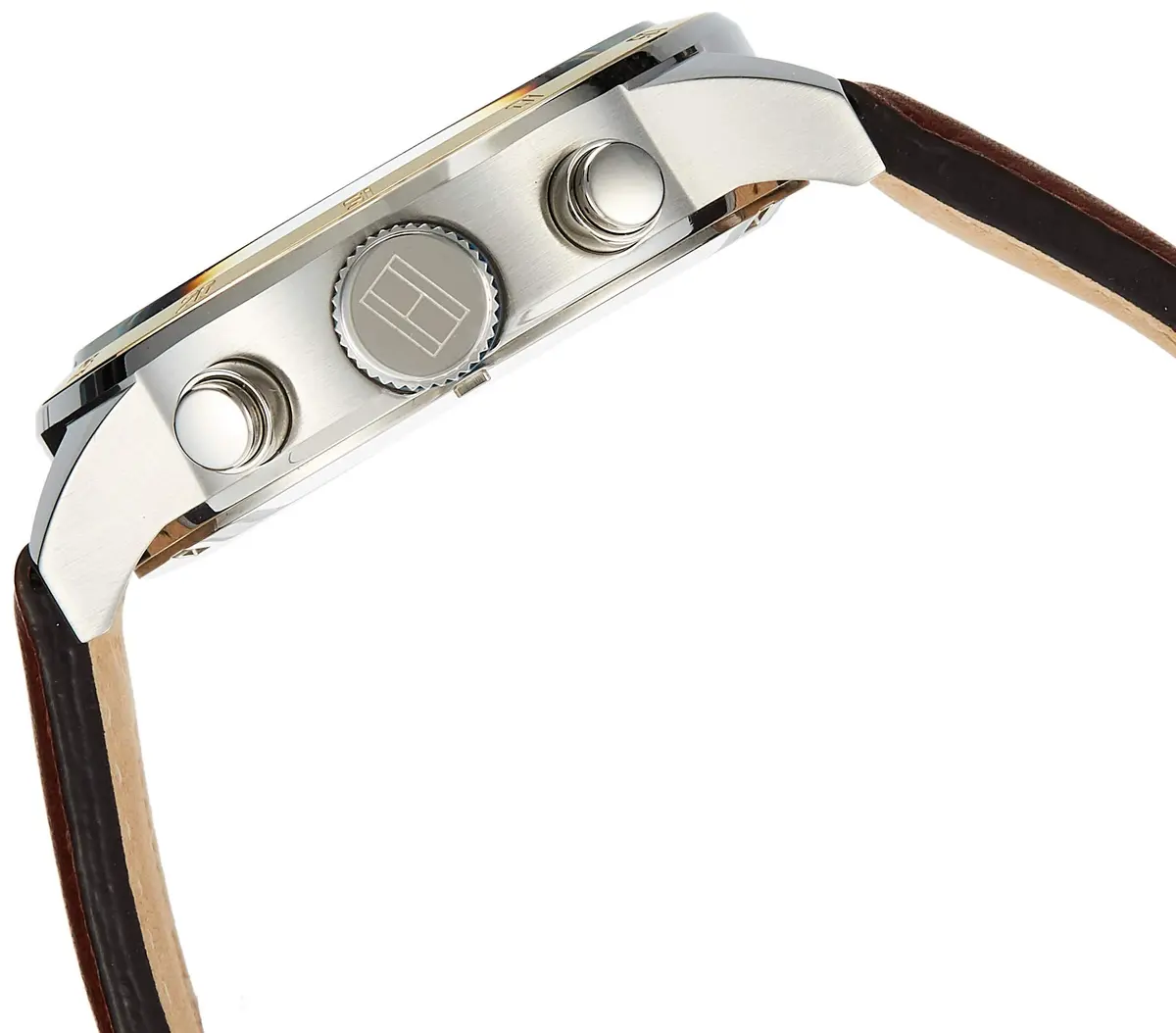Tommy Hilfiger Men's Quartz Stainless Steel and Leather Strap | Classic American Style (115 characters) - view 3