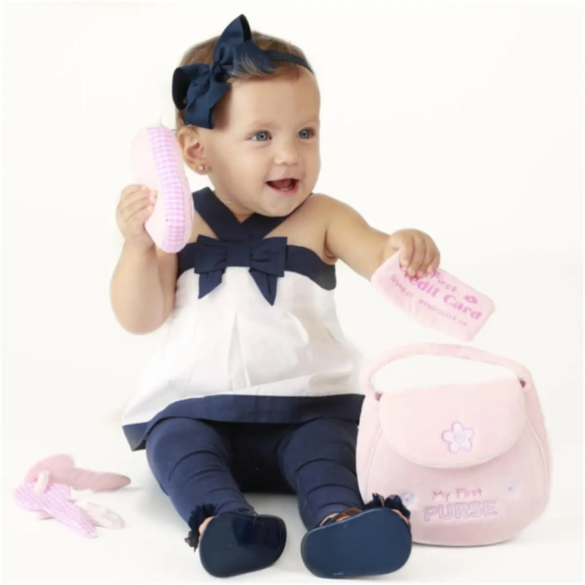 GUND Baby My First Purse 5-Piece Sensory Plush Toy Playset for Babies | ASTM-Tested, BPA-Free, Non-Toxic - view 2