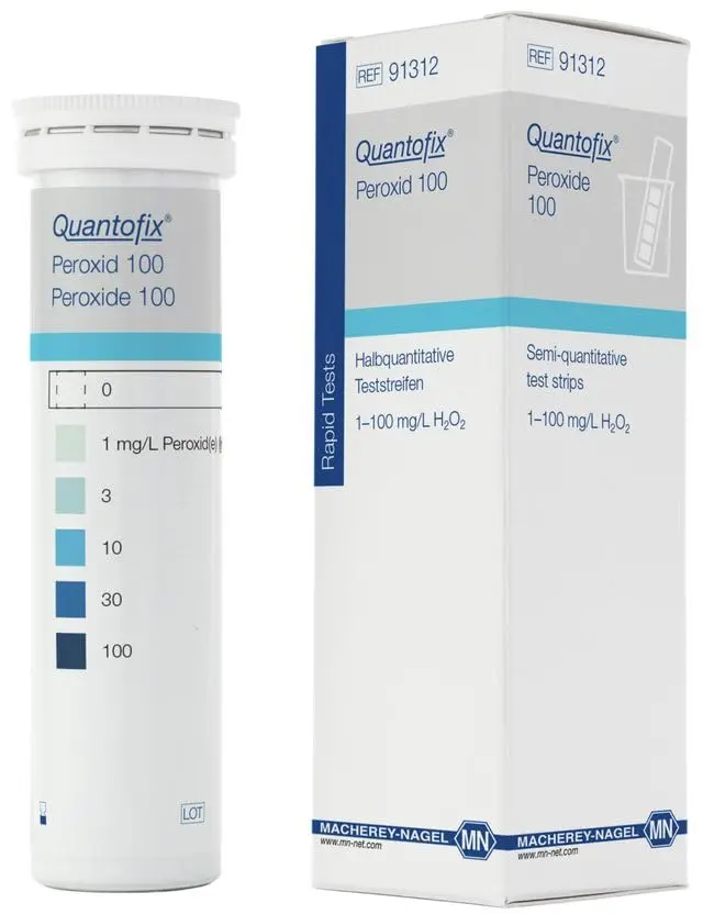 Macherey-Nagel Semi-quantitative Test Strips QUANTOFIX Peroxide 100 | pH 2-9, 100 Strips, Lab & Scientific - view 2