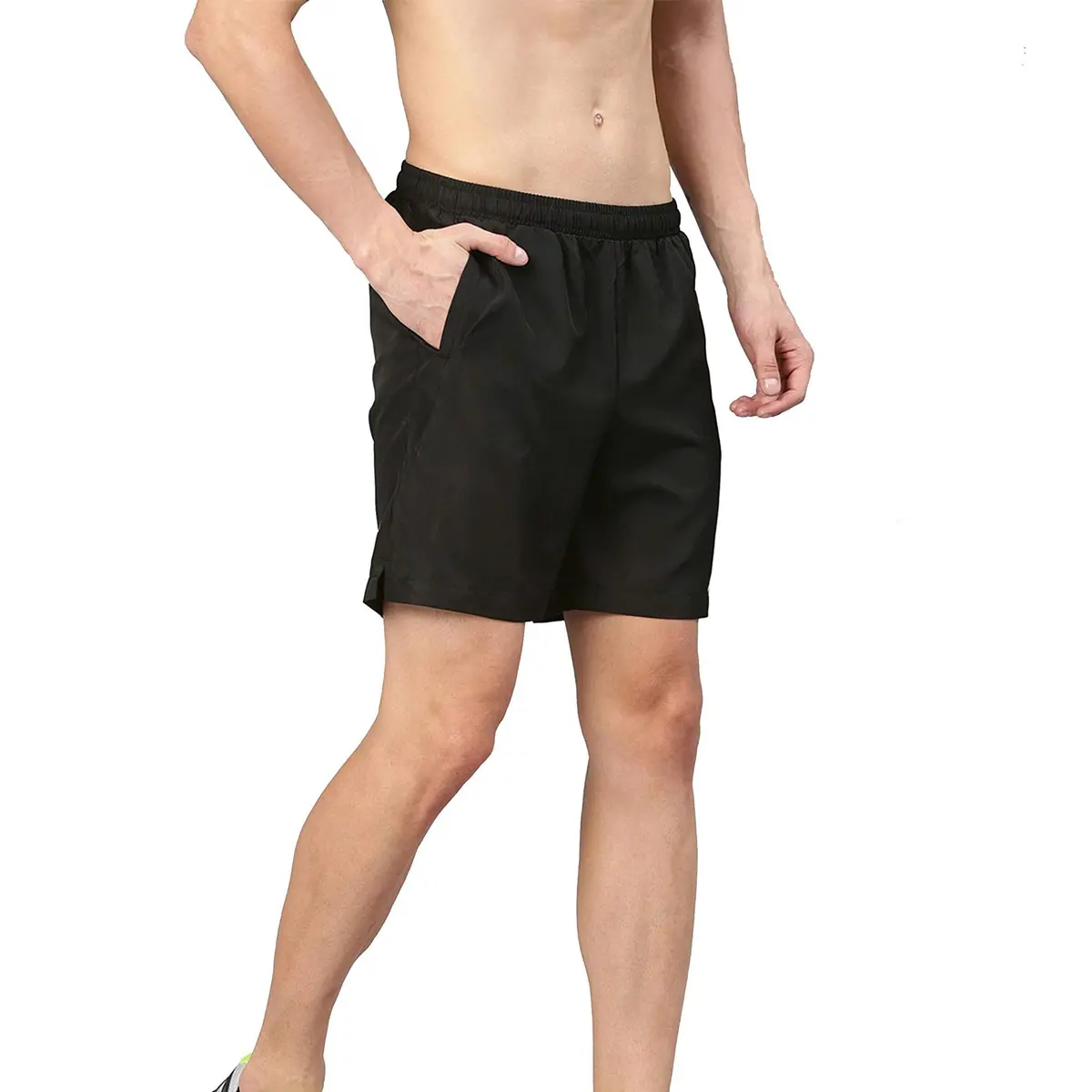 Vizari Napa Soccer Shorts, Black, Adult Small | 6-inch Inseam, Moisture Control, All Black - main product image