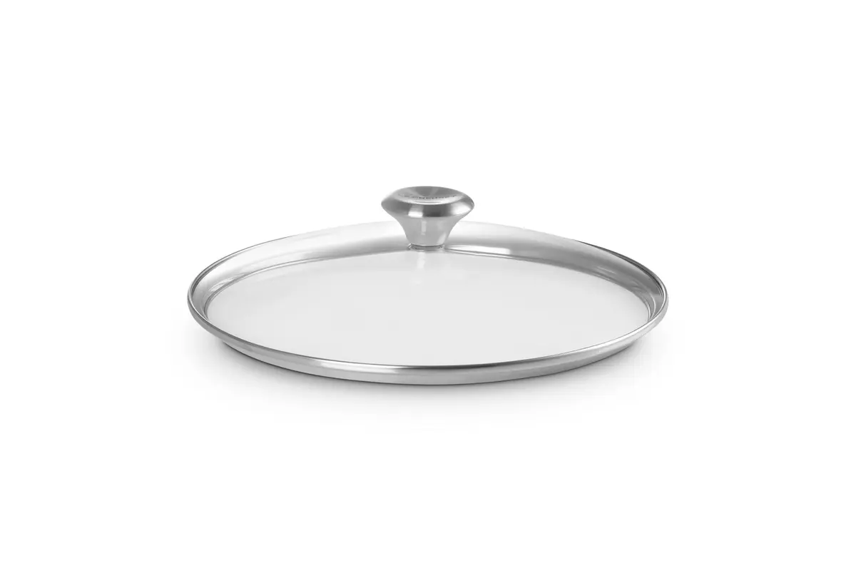 Le Creuset Signature Glass Lid with Stainless Steel Knob, 11" | Clear Tempered Glass - main product image
