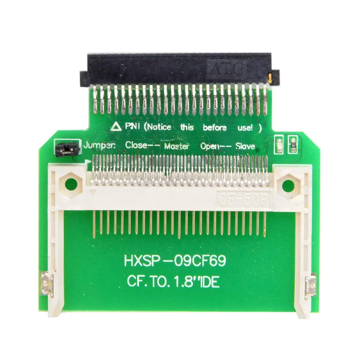 chenyang CF Compact Flash to 50pin 1.8 Inch IDE SSD Converter Adapter | USB 2.0 Interface - main product image