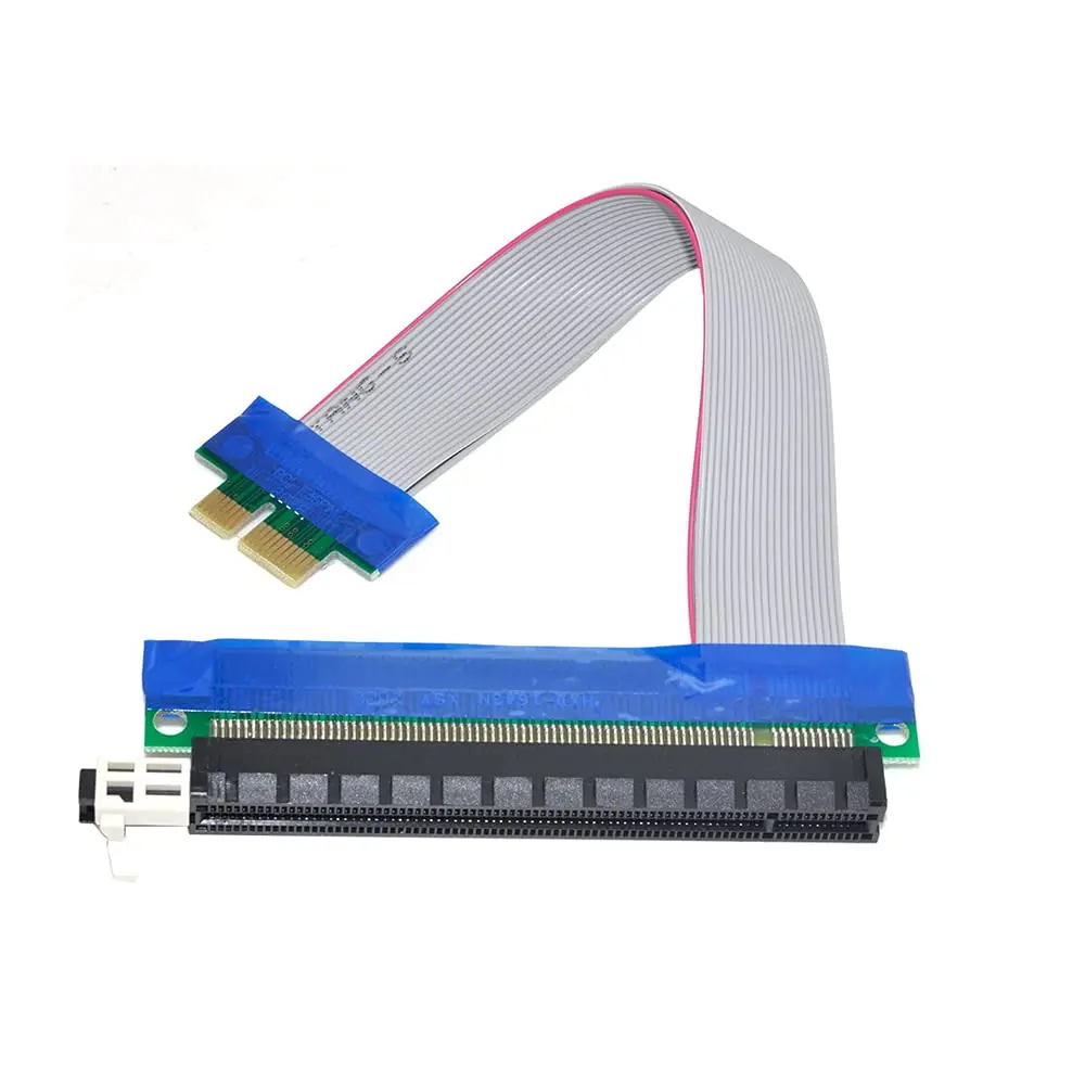 chenyang PCI-E 1x to 16x Extension Flex Cable Riser Card 20cm | Support PCIe 1X & 16X - main product image