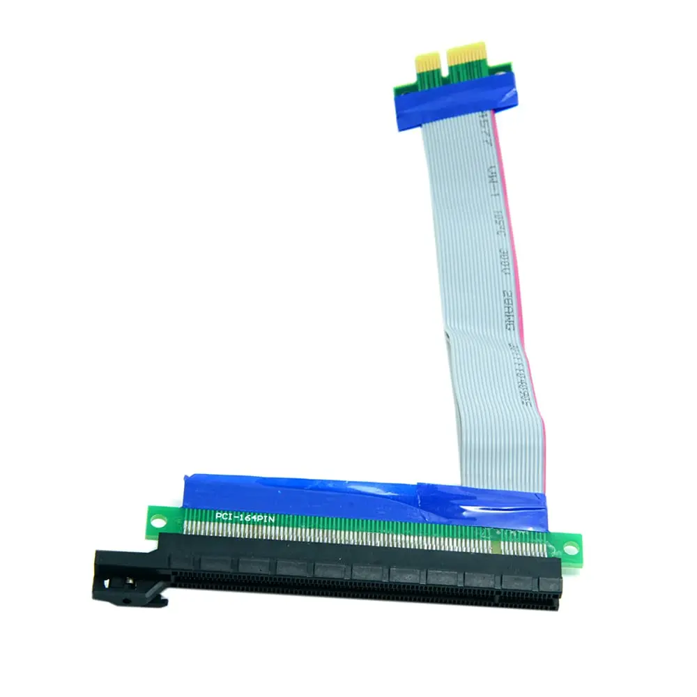 chenyang PCI-E 1x to 16x Extension Flex Cable Riser Card 20cm | Support PCIe 1X & 16X - view 6