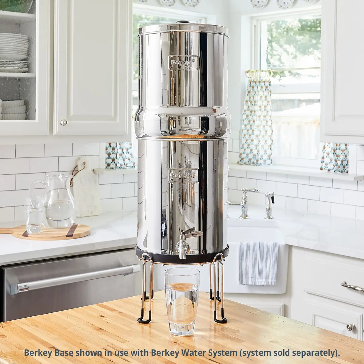 Berkey Water Filter Stainless Steel Wire Stand with Rubberized Non-Skid Feet | Raises Your 6 Inches - view 3