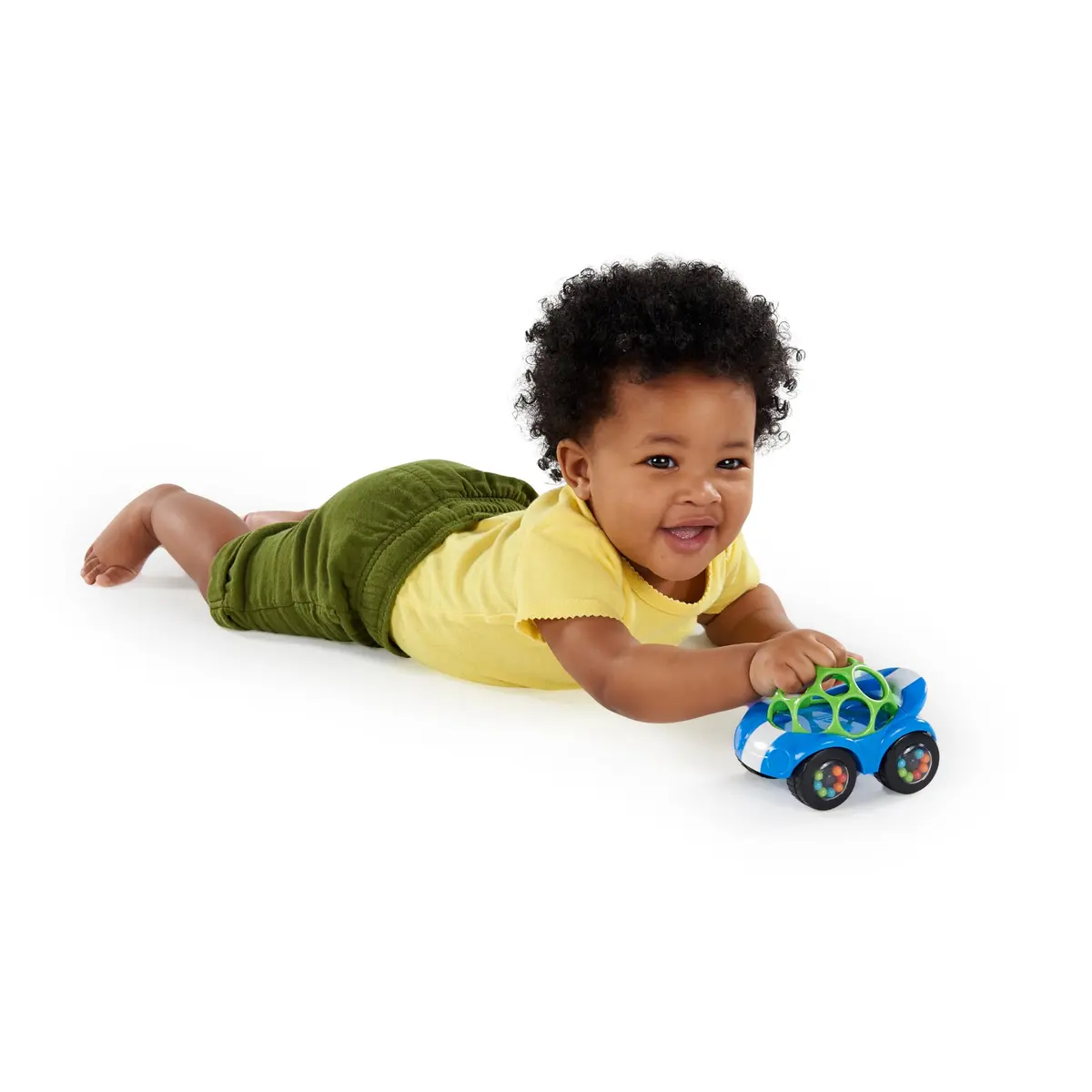 Bright Starts Oball Easy Grasp Rattle & Roll Toy Car 1 Pack | BPA-Free Infant Crawling Toy for 3+ Months - view 3