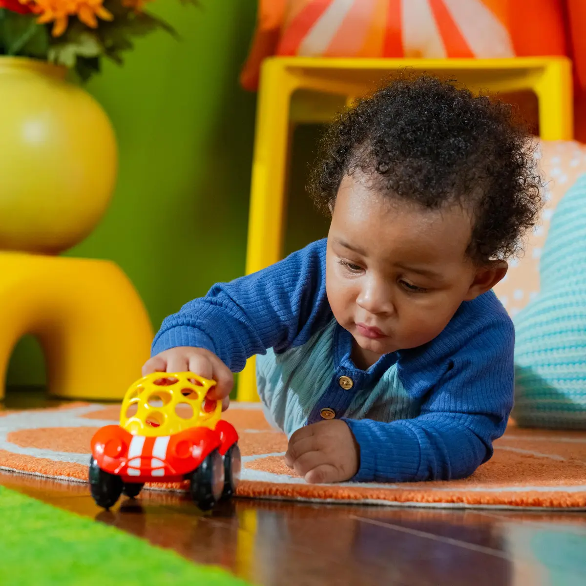 Bright Starts Oball Rattle & Roll Buggie 1 Pack | BPA-Free Infant Crawling Toy for 3 Months+ - view 5