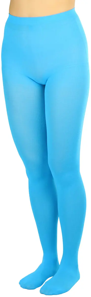 ToBeInStyle Women's Opaque Solid Color Nylon Tights | Vibrant Neon for Party & Festival (One Size) - view 3
