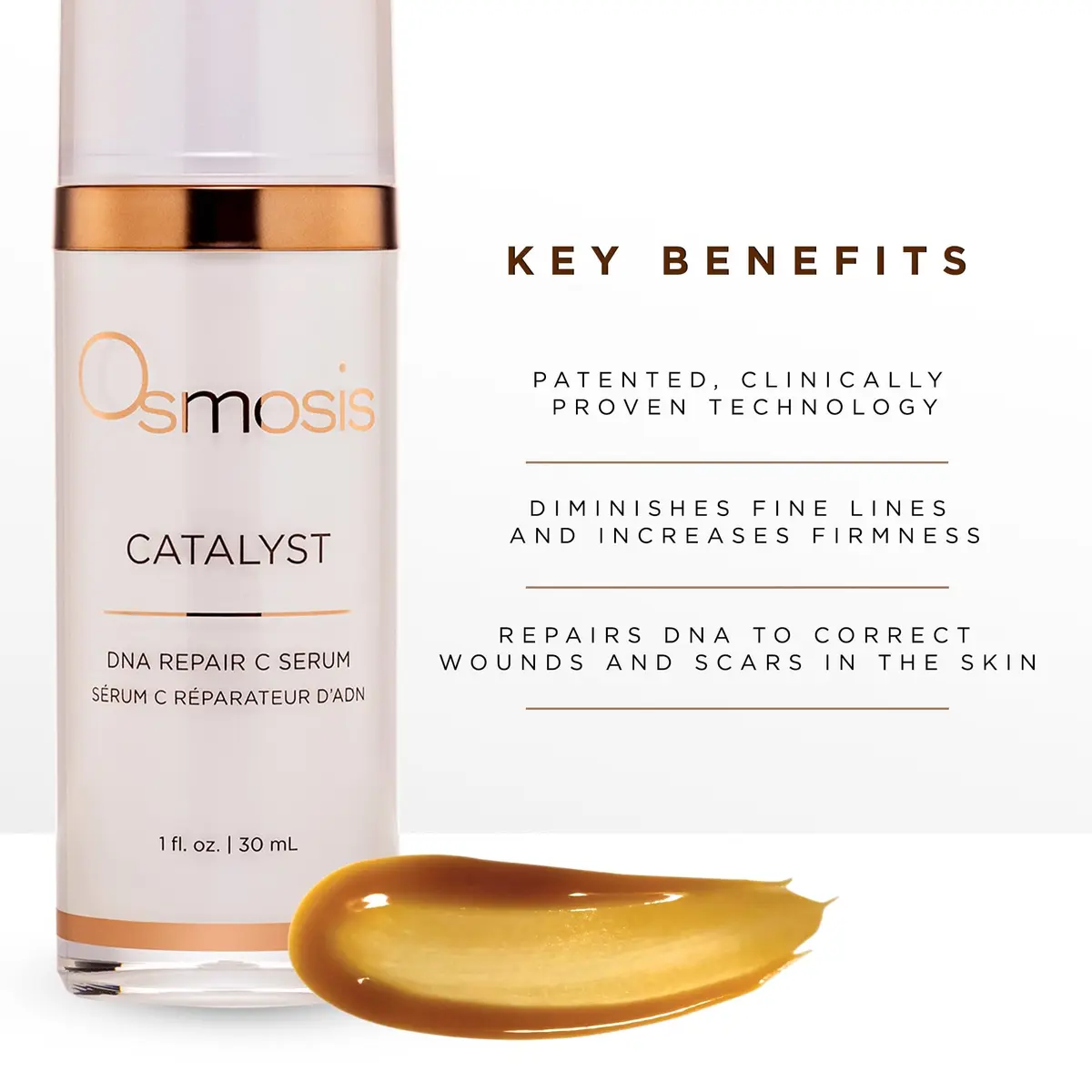 OSMOSIS Catalyst Vitamin C Serum for Uneven Skin Tone & Texture, 1 Fl Oz | Supports DNA Repair & Brightening - view 3