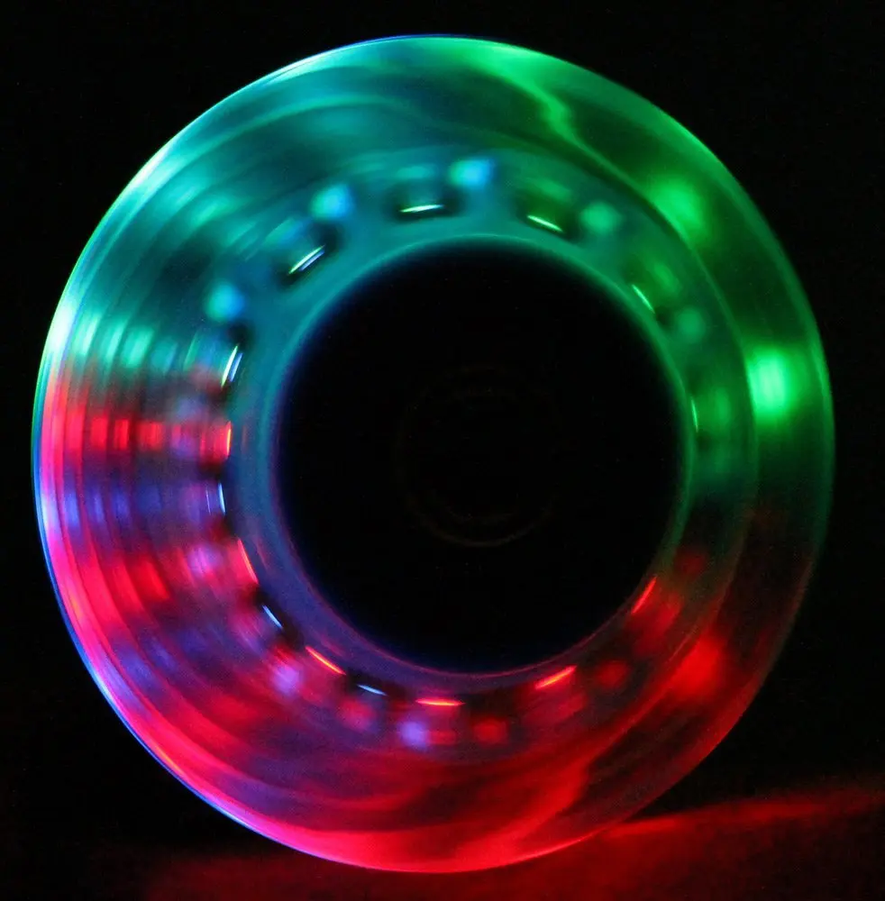 TGM Skateboards Light Up Scooter Wheels with ABEC 9 Bearings 100mm | Bright, Fast & Smooth Ride - view 2