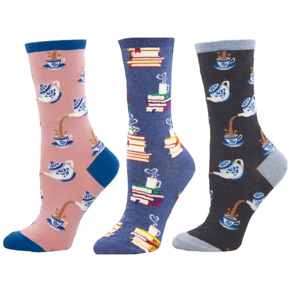 Socksmith Women's Crew Socks (English Letter Set, One Size) | Comfortable, Durable & Imported from Korea - main product image