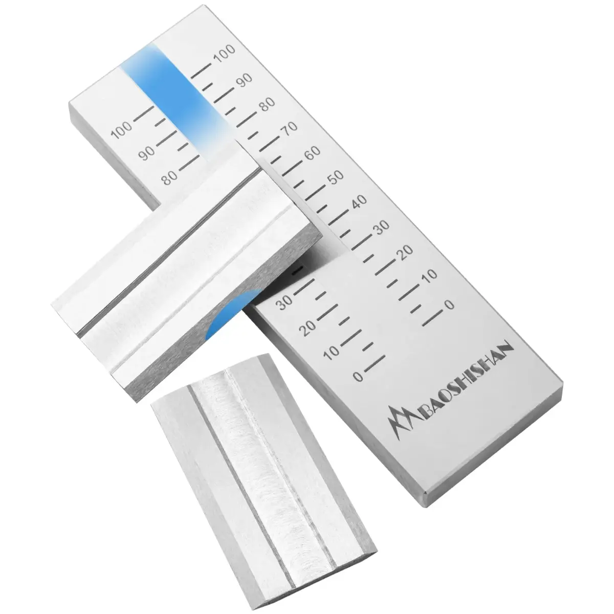 BAOSHISHAN 0-100μm Single Groove Grindometer Fineness Gauge | Precision Particle Size Measurement for Coatings & Inks - main product image