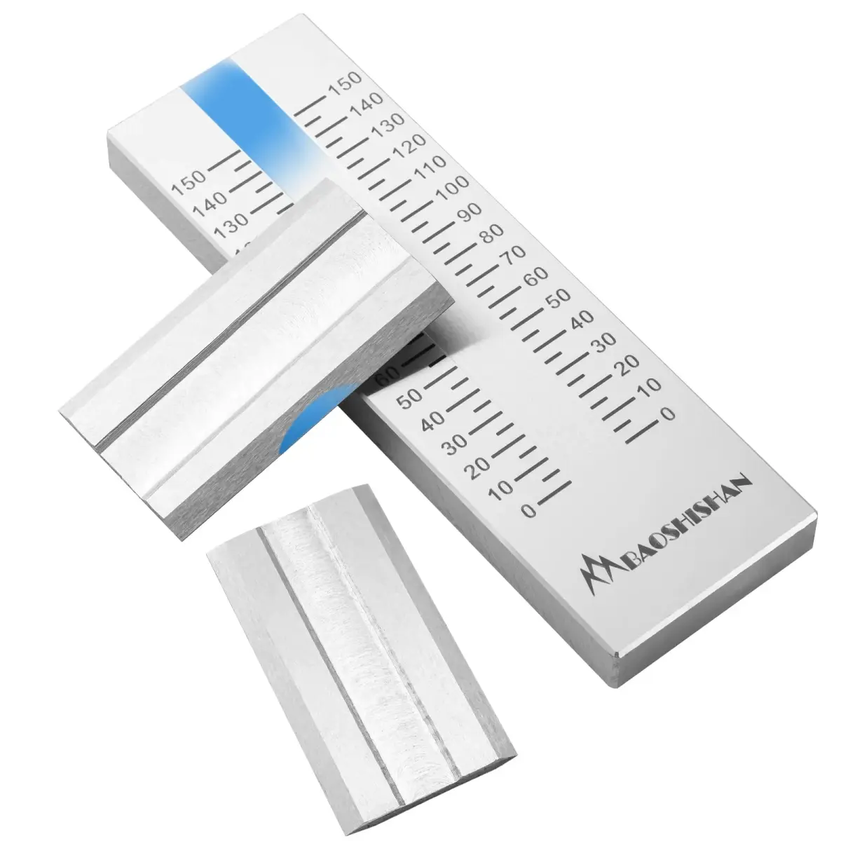 BAOSHISHAN 0-150μm Single Groove Grindometer Fineness Gauge 150μm (5.9 mil) | ISO Standard Compliant, Stainless Steel, For Paint Ink Coating Fineness Testing - main product image